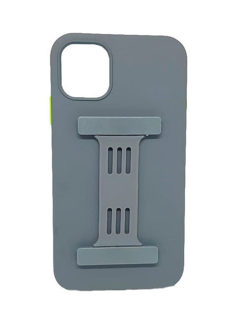Protective Hand Grip Finger Strap Stand Case Cover For Apple iPhone 11 Grey