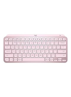 Logitech Mx Keys Mini Minimalist Wireless Illuminated Keyboard, Compact, Bluetooth, Backlit, Usb-C, Compatible With Apple Macos, Ios, Windows, Linux, Android, Metal Build /English Arabic layout Pink  - Image 1