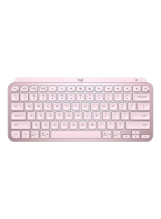 Mx Keys Mini Minimalist Wireless Illuminated Keyboard, Compact, Bluetooth, Backlit, Usb-C, Compatible With Apple Macos, Ios, Windows, Linux, Android, Metal Build /English Arabic layout Pink - v1652336740/N53307282A_1