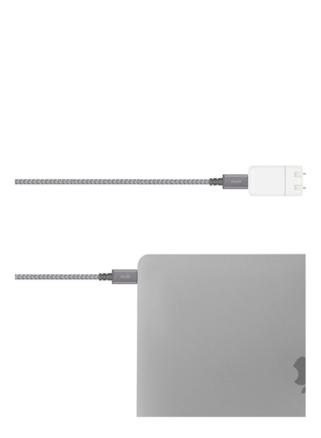 موشي كابل إنتجرا للشحن والمزامنة من USB-C لـِ USB-C تيتانيوم رمادي - Image 2