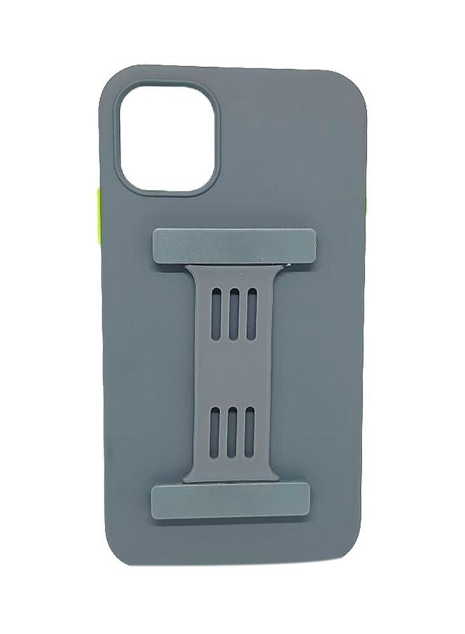 Protective Case Cover For Apple iPhone 12 With Magnetic Bars Grey