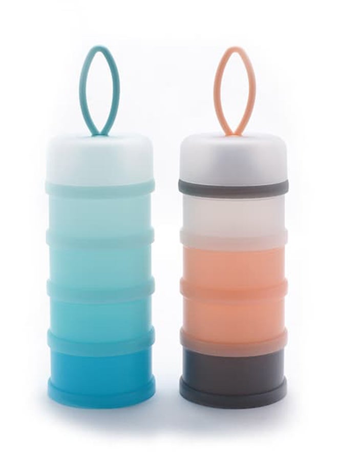 موزع حليب بودرة للأطفال قابل لإعادة الاستخدام مع علبة خلط - Image 2