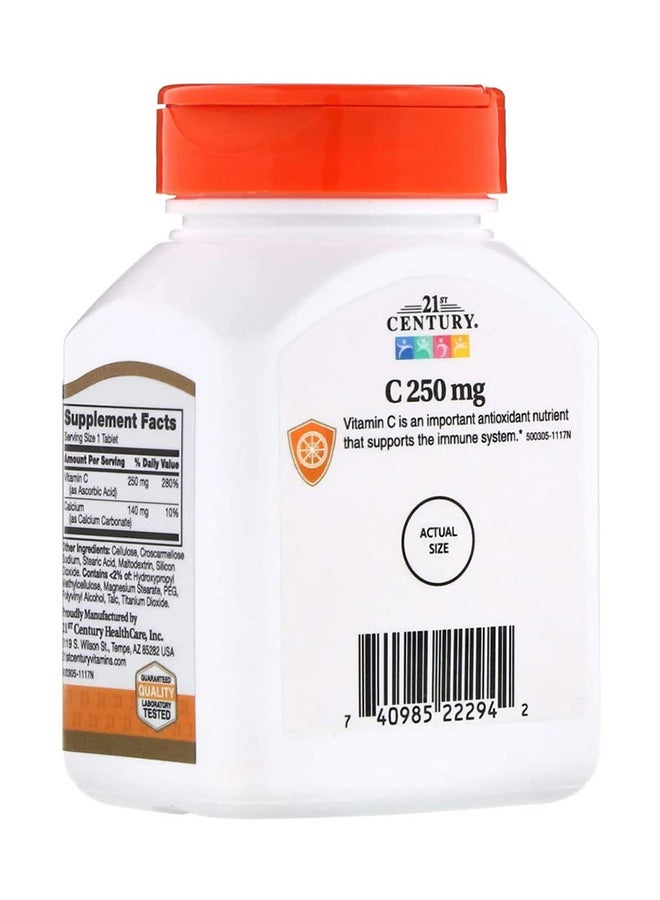 21st CENTURY - Vitamin C Supplement 250 mg - 110 Tablets - Image 1