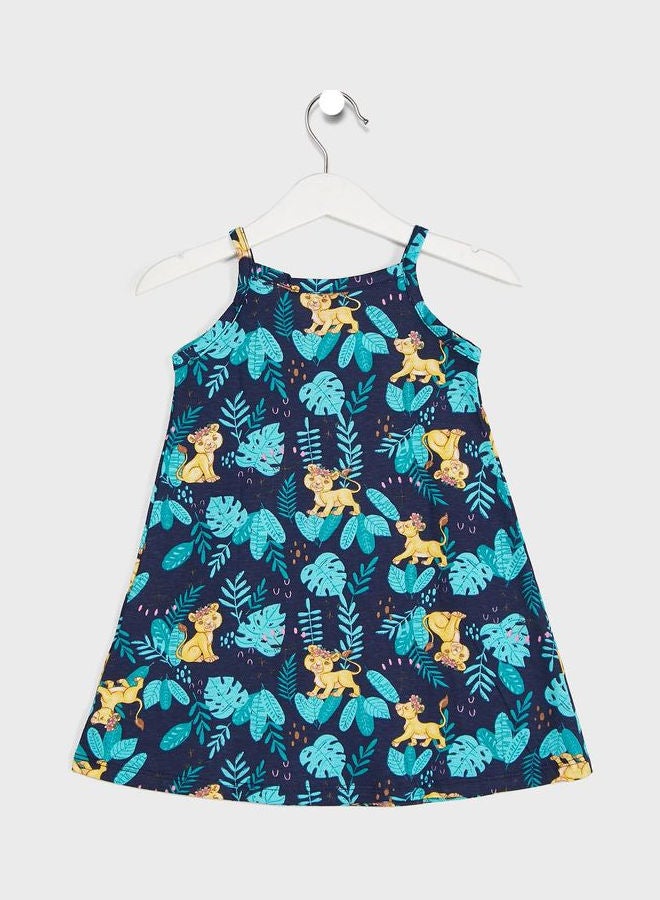 بي لوب Infant Printed Midi Dress Blue  - Image 2