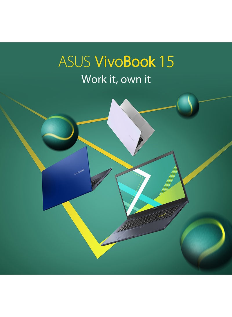 Vivobook X513 Laptop With 15.6-Inch FHD Display, Intel Core i7-1165G7 Processor / 8GB DDR4 RAM / 1TB HDD + 256GB SSD / 2GB NVIDIA GeForce MX330 Graphics / Win 10 / English/Arabic Bespoke Black