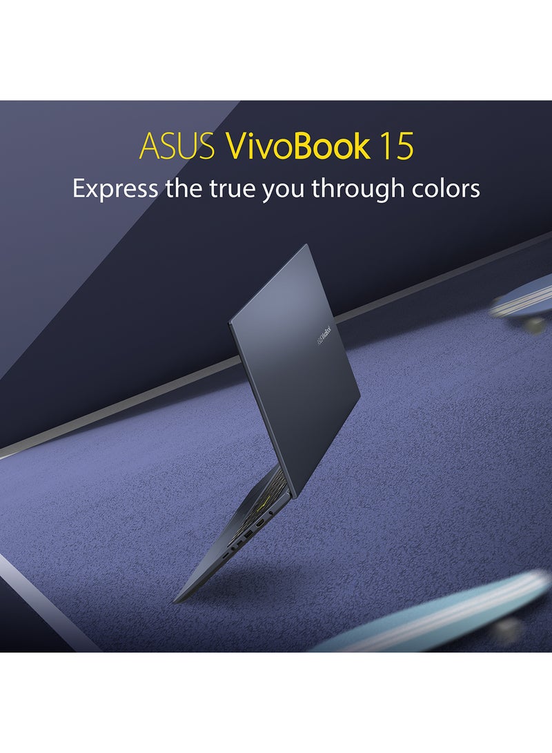 Vivobook X513 Laptop With 15.6-Inch FHD Display, Intel Core i7-1165G7 Processor / 8GB DDR4 RAM / 1TB HDD + 256GB SSD / 2GB NVIDIA GeForce MX330 Graphics / Win 10 / English/Arabic Bespoke Black