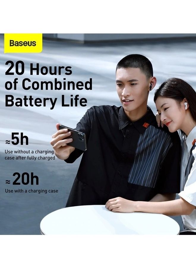 Baseus Bowie E8 TWS True Wireless Earbuds Bluetooth 5.0, GPS - APP Control, Super-Fast charge, Nearly No-delay & HD Stereo Gaming Earbuds Waterproof IPX5 White - Image 4