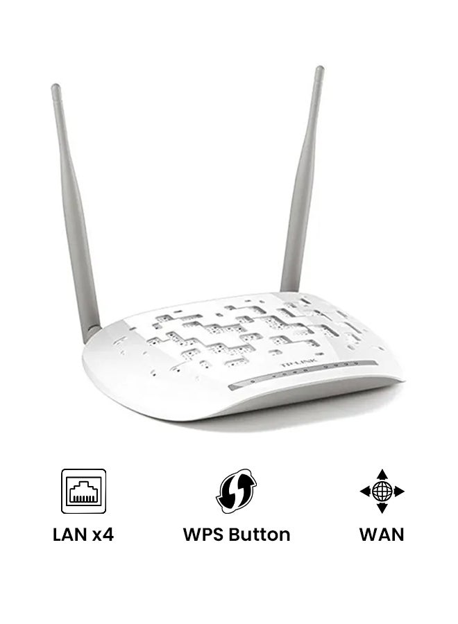 TP-LINK 300Mbps Wireless N ADSL2+ Modem Router 300Mbps White  - Image 2