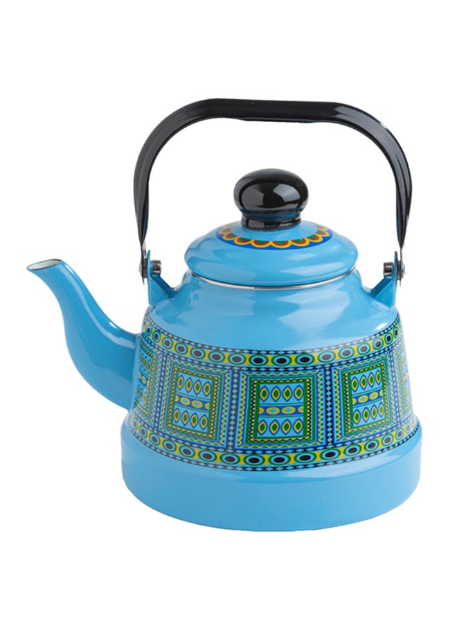 AL RIMAYA Enamel Kettle Asiri Design 25cm  - Image 1