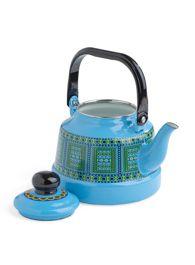 AL RIMAYA Enamel Kettle Asiri Design 25cm  - Image 3