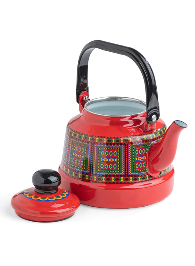 AL RIMAYA Enamel Kettle Asiri Design 24cm  - Image 3