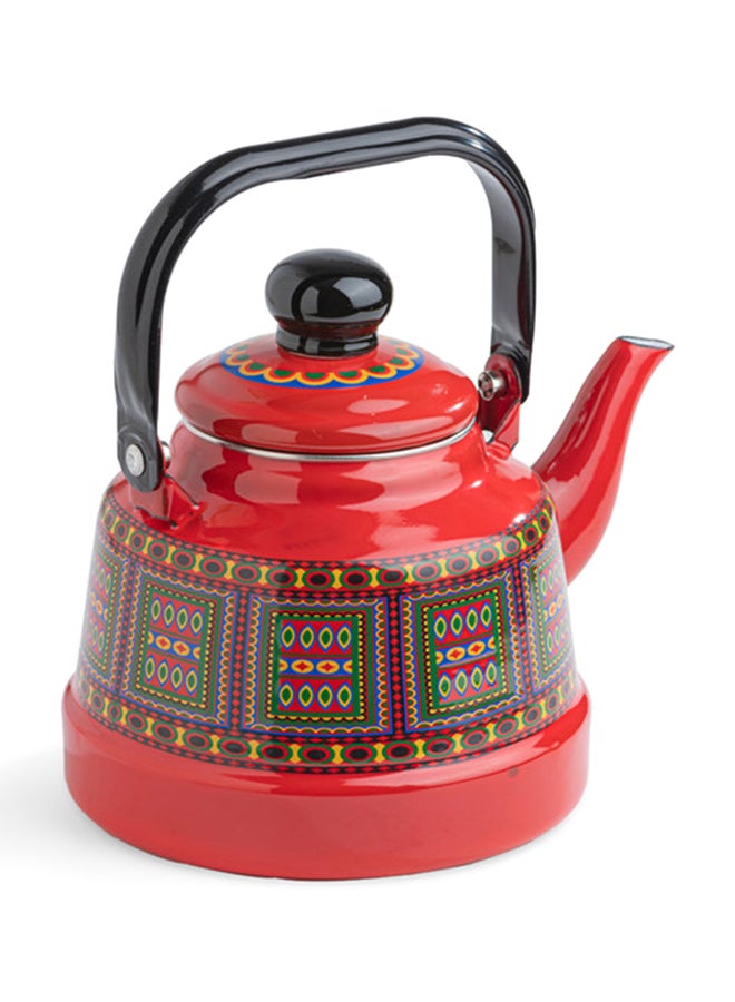 AL RIMAYA Enamel Kettle Asiri Design 24cm  - Image 2
