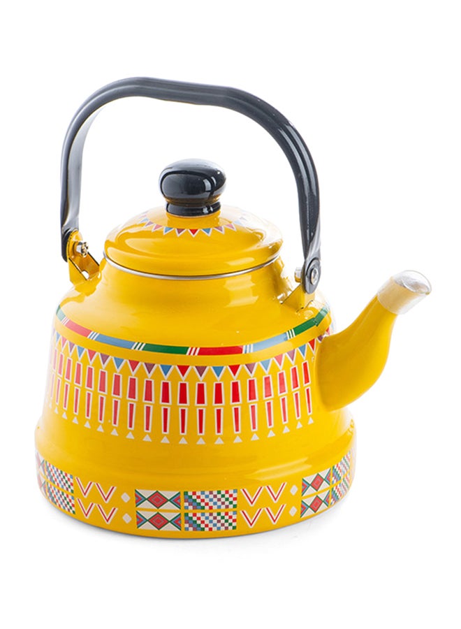 AL RIMAYA Enamel Kettle Asiri Design 20cm  - Image 2
