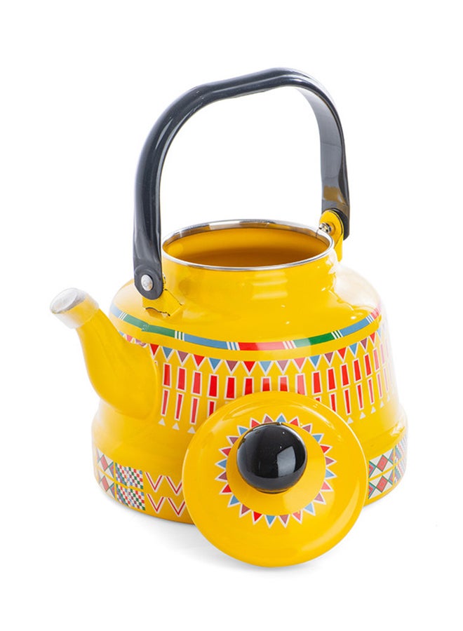 AL RIMAYA Enamel Kettle Asiri Design 20cm  - Image 3