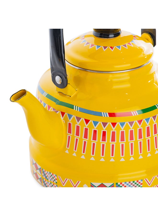 AL RIMAYA Enamel Kettle Asiri Design 20cm  - Image 4