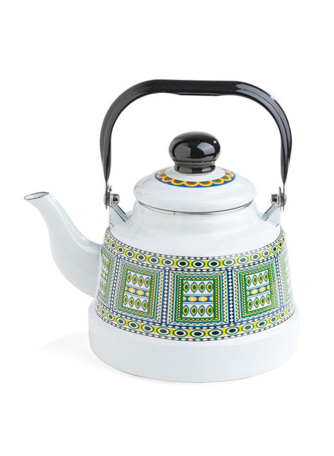 AL RIMAYA Enamel Kettle Asiri Design 20cm  - Image 1