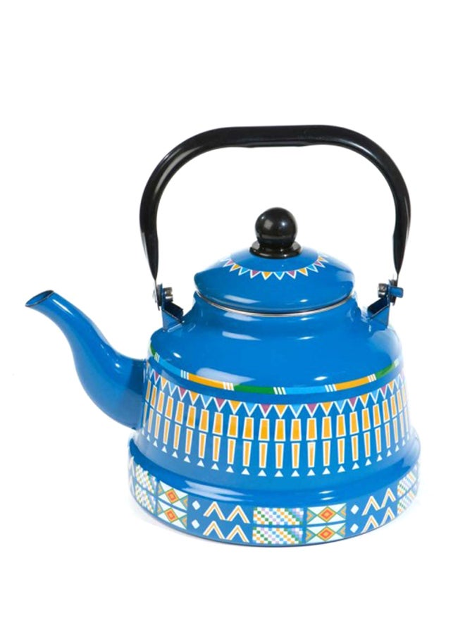 AL RIMAYA Enamel Kettle Asiri Design 24cm  - Image 1