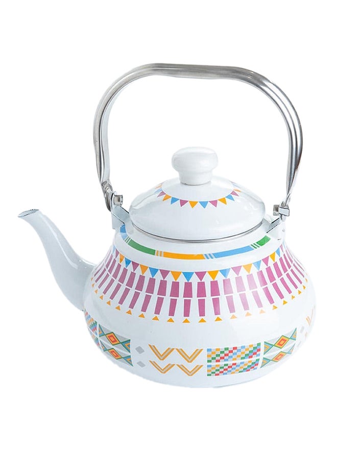 AL RIMAYA Enamel Kettle Asiri Design 25cm  - Image 1