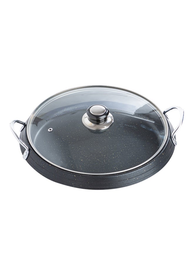 AL RIMAYA Frying Pan With Glass Lid 28cm  - Image 1