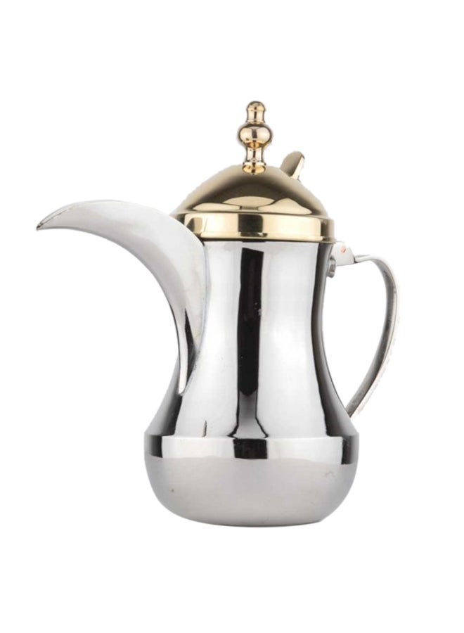 AL RIMAYA Coffee Dallah Ss Golden Lid 20cm  - Image 1