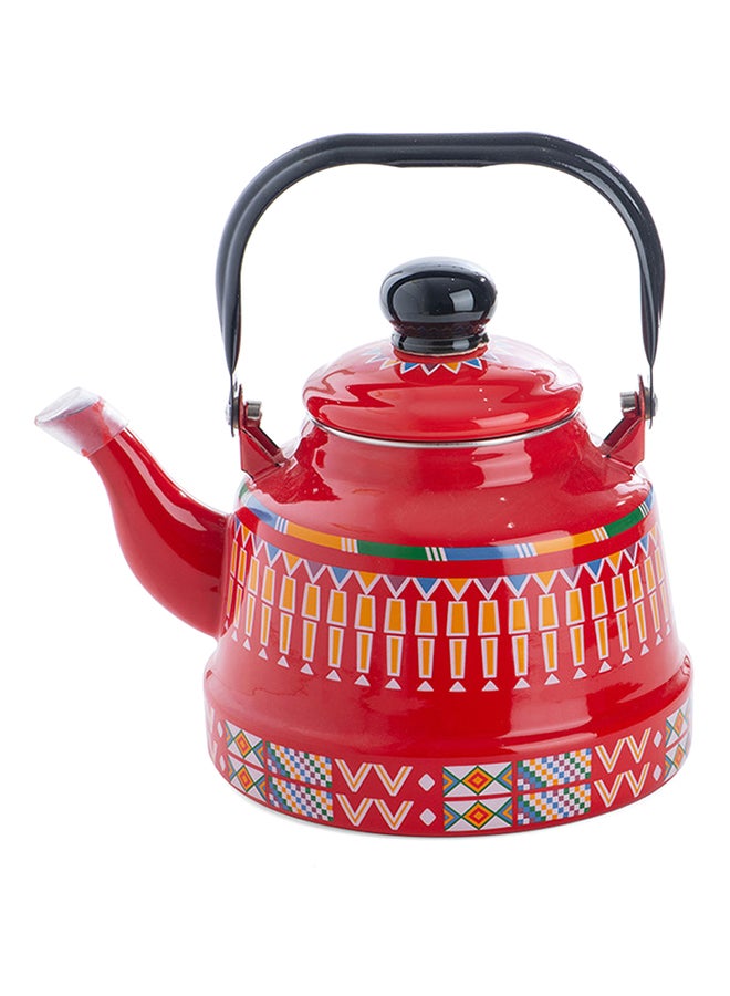 AL RIMAYA - Enamel Kettle Asiri Design 20cm - Image 1