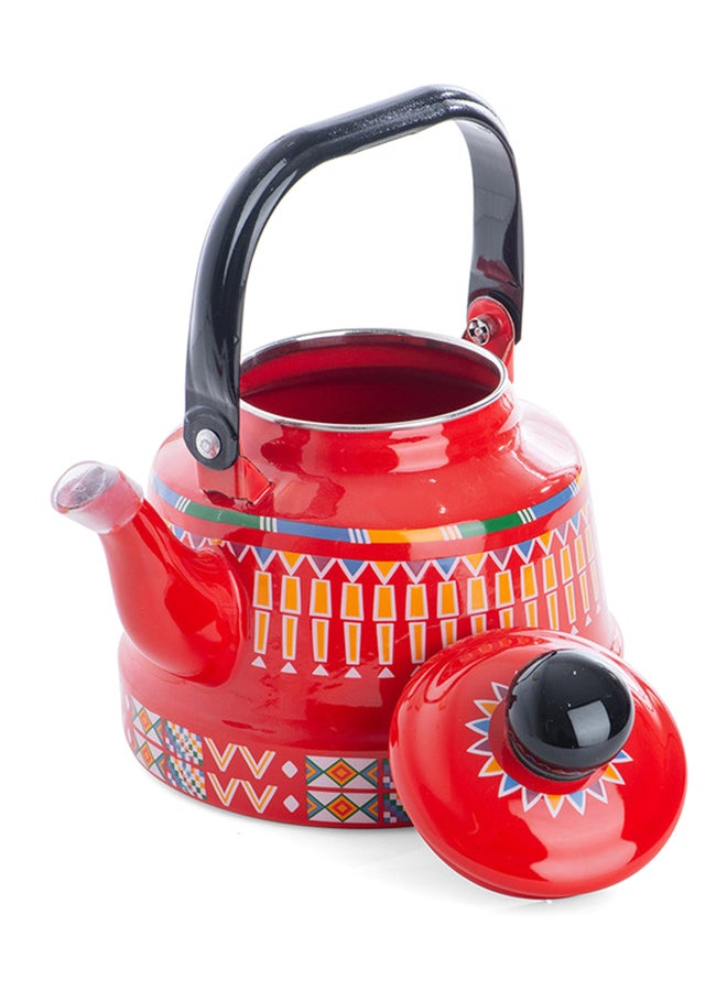 AL RIMAYA - Enamel Kettle Asiri Design 20cm - Image 1