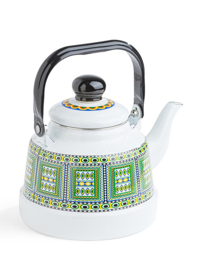 AL RIMAYA Enamel Kettle Asiri Design 25cm  - Image 2
