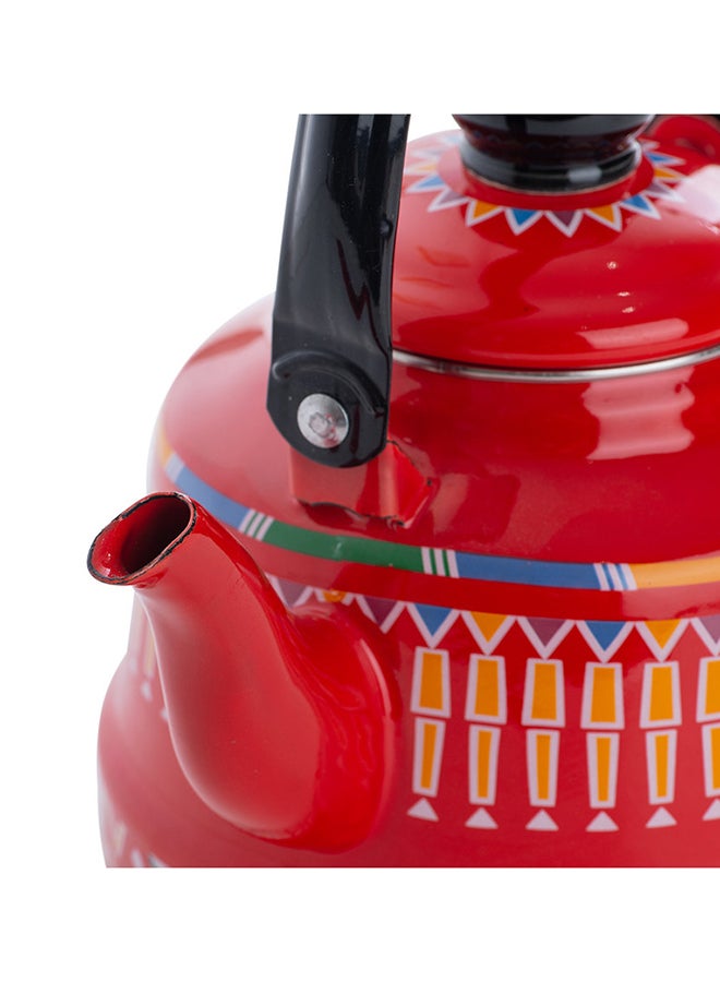 AL RIMAYA - Enamel Kettle Asiri Design 25cm - Image 1