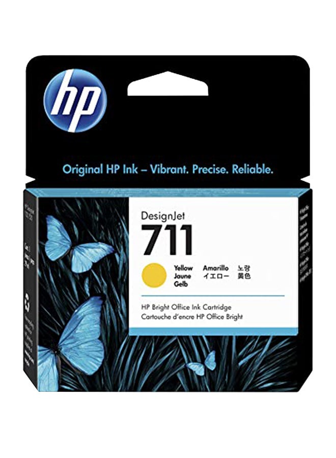 HP - 711 Designjet Ink Cartridge Yellow - Image 1