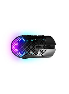 Aerox 9 Wireless Gaming Mouse, 40G Acceleration, 18000 in 100 CPI Increments, Ultra Lightweight, 3 RGB Zone, IP54 Water Resistance, Bluetooth 5.0,180H Battery Life, USB-C, Onyx | 62618 - v1652437368/N53272266A_1