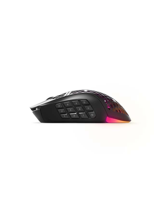 steelseries - Aerox 9 Wireless Gaming Mouse, 40G Acceleration, 18000 in 100 CPI Increments, Ultra Lightweight, 3 RGB Zone, IP54 Water Resistance, Bluetooth 5.0,180H Battery Life, USB-C, Onyx | 62618 - Image 1