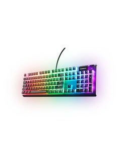 steelseries PrismCaps – Double Shot Pudding-style Keycaps – Durable PBT Thermoplastic – Compatible with Most Mechanical Keyboards – MX Stems – Black (US Layout)  - Image 1