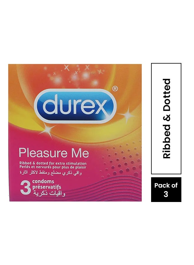 دوريكس مجموعة واقيات ذكرية بليجر مي من 3 قطع