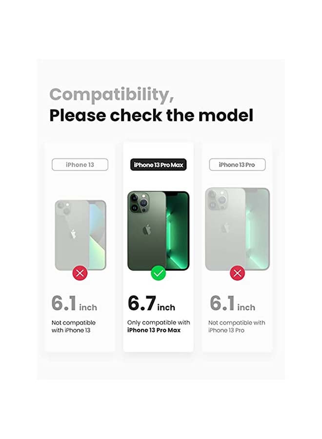 يو جرين - جراب شفاف لهاتف iPhone 13 Pro Max، جراب واقٍ من مادة TPU مع 4 زوايا، مقاوم للصدمات، ناعم ومقاوم للخدش، مضاد للسقوط، جراب رفيع رفيع لهاتف iPhone 13 Pro Max مقاس 6.7 بوصة - Image 1