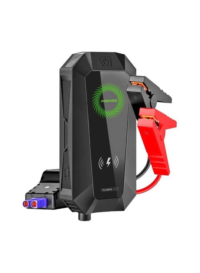 PROMATE 1500A/12V Car Jump Starter with 19200mAh Power Bank, 10W Qi Charger, Dual QC 3.0 Ports, HexaBolt-20  - Image 1