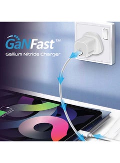 بروميت شاحن حائط بمنفذ USB-C بقدرة 25 وات باللون الأبيض أبيض  - Image 5