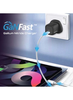 بروميت شاحن حائط USB-C مزود بالطاقة بقوة 25 وات باللون الأسود أسود  - Image 5