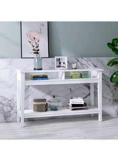 Home Box Lawrence Sofa Table White 120cm  - Image 1