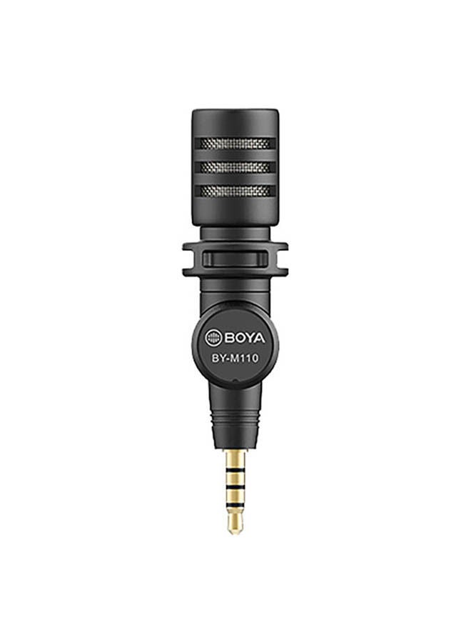 BOYA Ultracompact Condenser Microphone With 3.5Mm Trrs Plug BY-M110 Black - Image 2