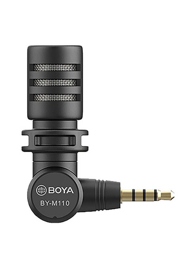 BOYA Ultracompact Condenser Microphone With 3.5Mm Trrs Plug BY-M110 Black - Image 3