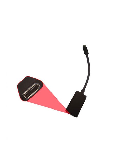USB Type C to Display Port cable compatible with monitors and laptops Black