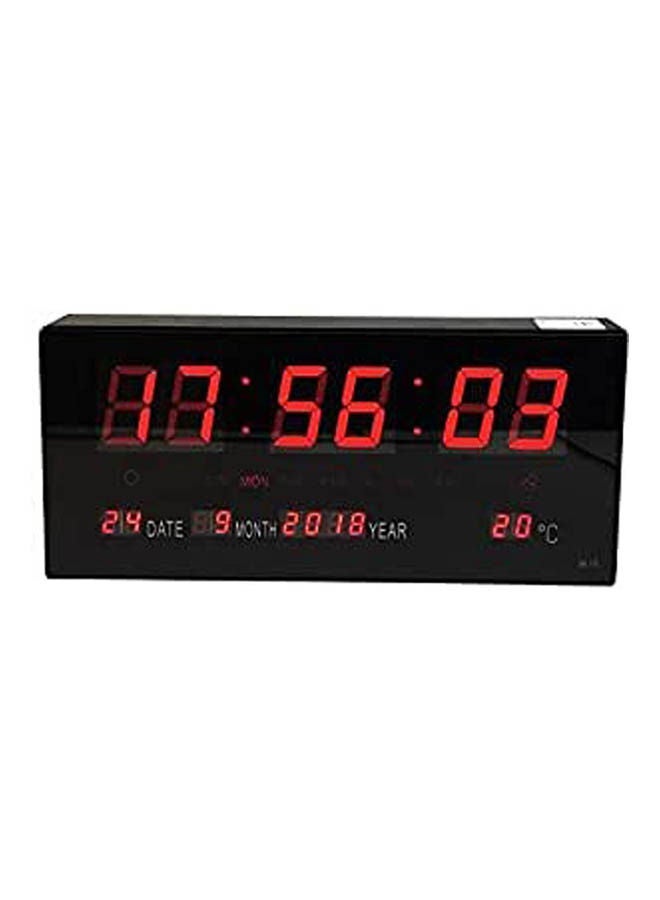 Multifunction Oversized Led Wall Clock Included Decorative Black