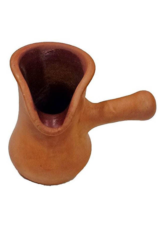 Coffee Pot Stoneware 3 Cup Brown
