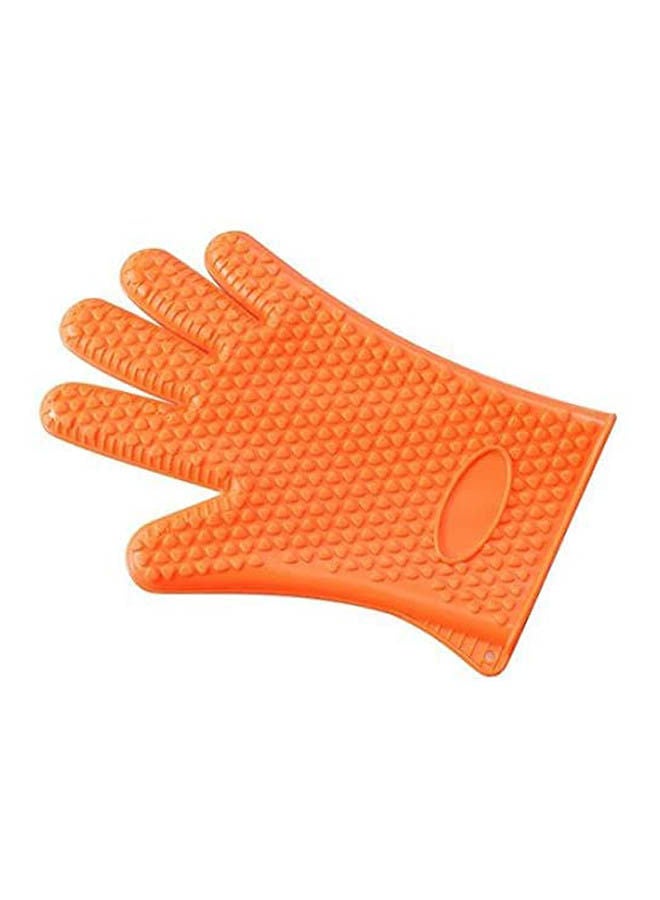 Oven Mitts Kitchen Gloves For Cooking Grilling Baking Pot Holders 1Pair Orange 