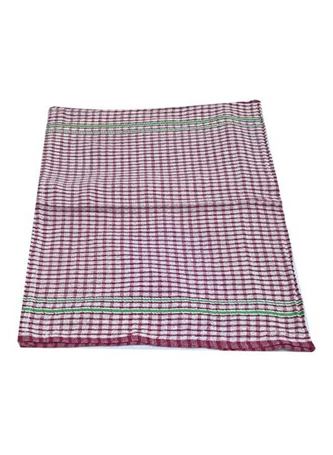 Cotton Check Pattern Kitchen Towels Multicolour