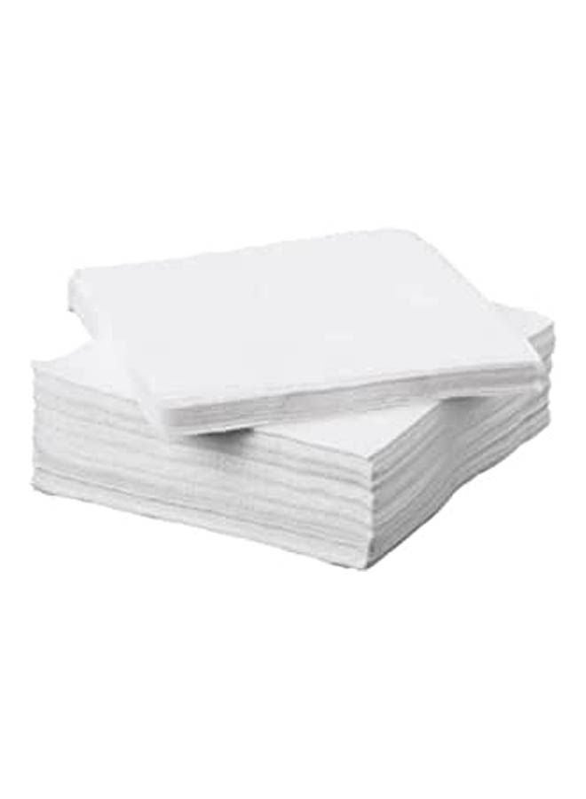 ماركة غير محددة Disposable Napkins 50 Pieces White 