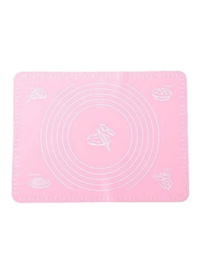 Baking Mat For Pastry Rolling With Measurements Liner Heat Resistance Table Pink 50x40cm 
