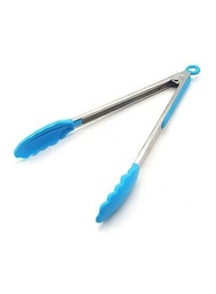 Generic Silicone Barbeque Tongs Blue 