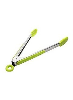 Generic Silicone Barbeque Tongs Green 