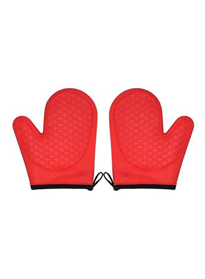 Gloves Oven Baking Tools Anti-Sliding Non-Slip Red 